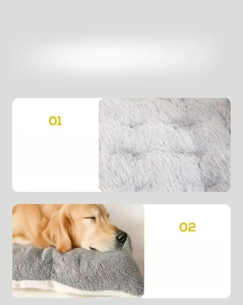 Divano letto per cani di peluche di grandi dimensioni, tappetino per cani in poliestere super morbido addensato, per letto per cani di piccola, media e grande - My Hashtag Shop
