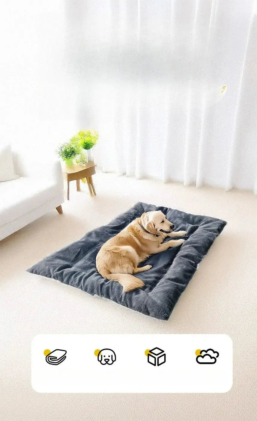 Divano letto per cani di peluche di grandi dimensioni, tappetino per cani in poliestere super morbido addensato, per letto per cani di piccola, media e grande - My Hashtag Shop