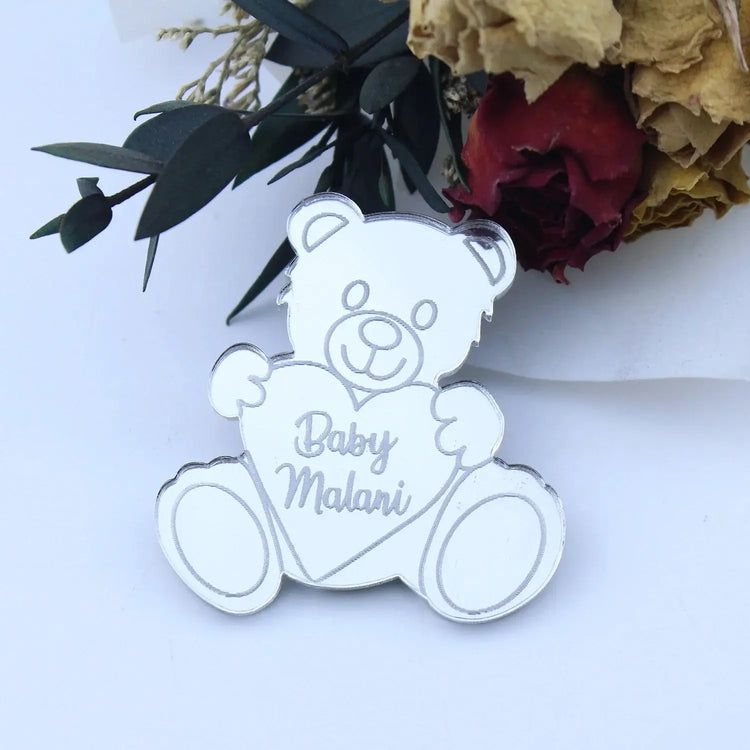 Personalized Engraved Gold Teddy Bear Tags. Liebe - Making Life Easier