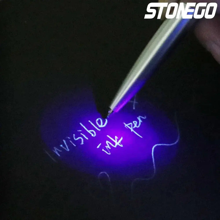 Penne a sfera in materiale plastico novità con penna a inchiostro invisibile 1PC con penna a sfera segreta magica a luce UV - My Hashtag Shop