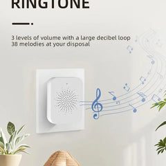 Campanello video intelligente con ricarica solare, telecamera HD wireless, copertura antipioggia impermeabile, audio bidirezionale, monitoraggio mobile in tempo reale HASHTAG