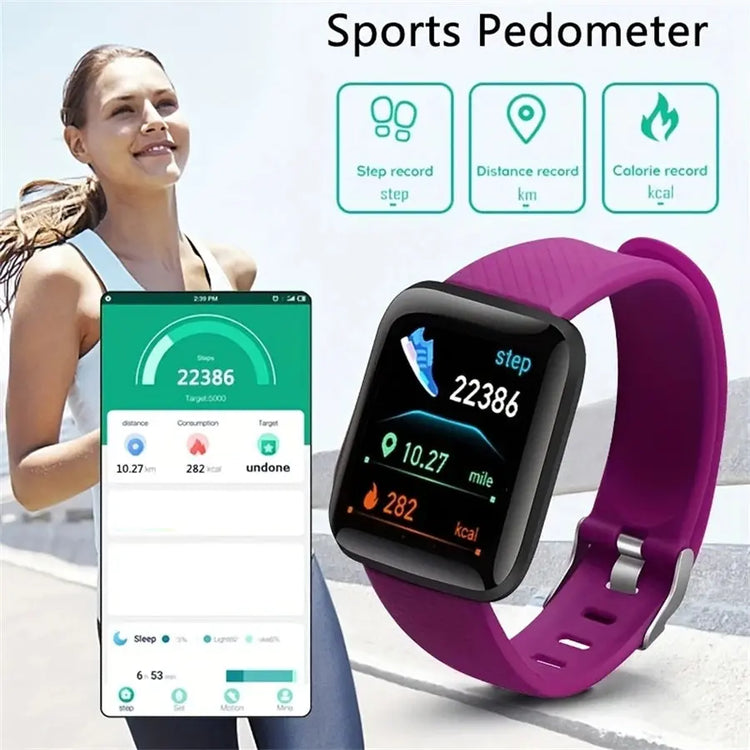 Smartwatch Uomo Donna Orologi da polso Smart Watch Messaggio Fitness Monitor Bracciale Regalo di compleanno Orologio elettronico per Android IOS - My Hashtag Shop