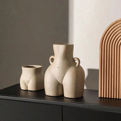 Vaso in ceramica creativo Decorazioni per la casa retrò Elegante vaso da fiori da tavolo Decorazione della stanza Decorazione della tavola del soggiorno e accessori HASHTAG