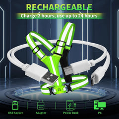 Outdoor Night Walking Safety Vest Highlight Adjustable Lightweight Reflective Vest Cycling Safety Straps Waterproof Running Gear HASHTAG