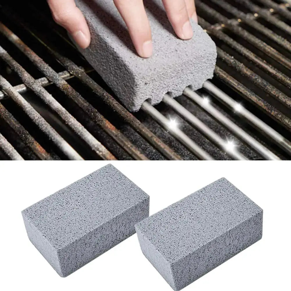 1pc BBQ Grill spazzola per la pulizia blocco di mattoni Barbecue pietra per la pulizia pomice mattone per Barbecue Rack cucina all&