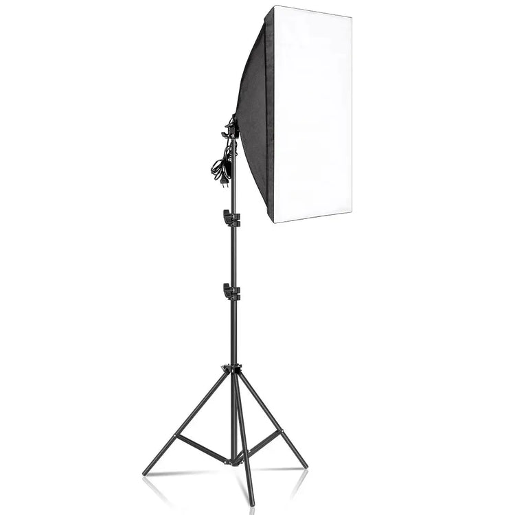 SH Kit di illuminazione Fotografia 50x70CM Softbox Sistema di illuminazione professionale con lampadine fotografiche E27 Attrezzatura per studio fotografico - My Hashtag Shop