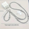 Christmas gifts for Friends and Family, Long Hanging Rope with Silver Beads, Phone Case, Bag Charm HASHTAG