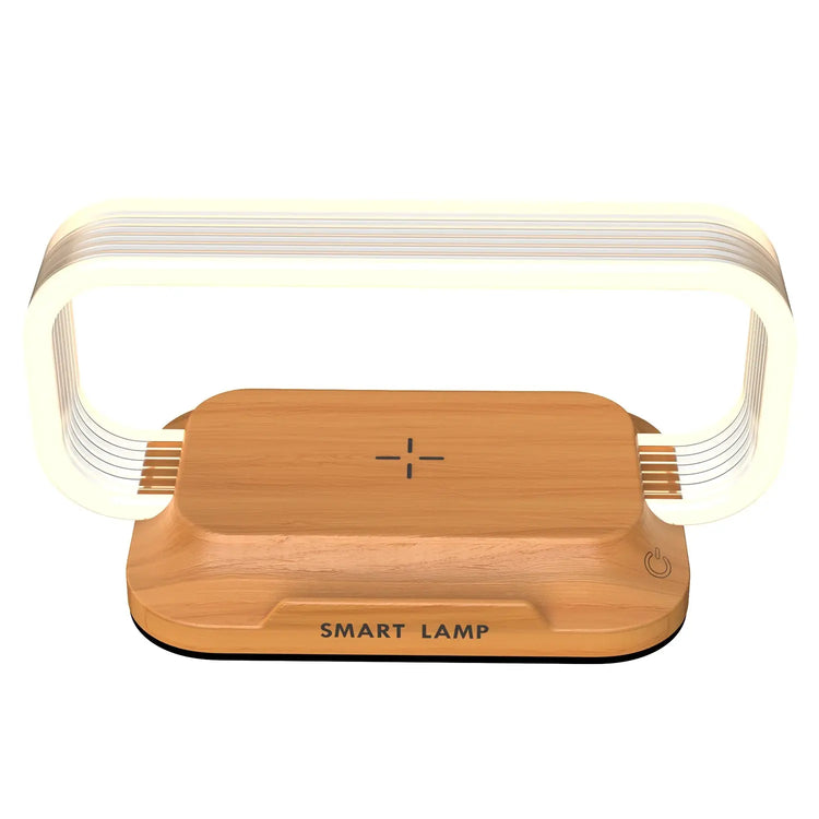 lampada da comodino USB caricatore wireless dimmerabile piccola luce notturna con caricatore wireless veloce - My Hashtag Shop