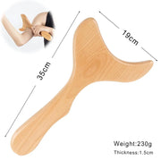 Strumenti per massaggio in legno Massaggiatore per drenaggio linfatico in legno Strumenti per modellare il corpo anticellulite per bellezza, Gua Sha, sollievo muscolare dolorante HASHTAG