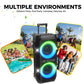 W-KING T12 Tragbare Bluetooth-sprecher-Box con suono MAX Pro da 370 W, Lichtshow, CSB, Bass Boost, Rollen e Teleskopgriff - My Hashtag Shop