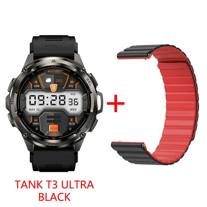 KOSPET TANK T3 Ultra GPS Smart Watch per uomo Smartwatch donna 470mAh batteria digitale Fitness AMOLED AOD orologi Bluetooth