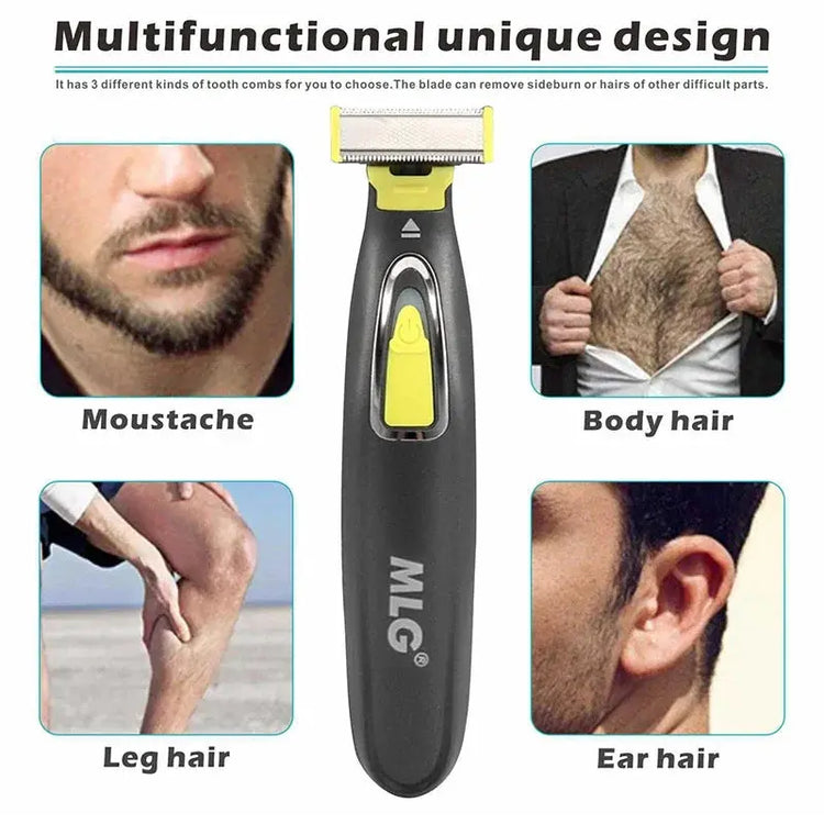 MLG Rasoio Elettrico Per Uomini e Donne Portatile Trimmer Per Tutto Il Corpo USB Lama A Forma di T Rasoio Per Barba Ascella Per Lavabile - My Hashtag Shop