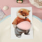 Divertente adesivo per pancia di cane 3D Shiba Inu Giocattolo da spremere Cucciolo carino in un vestito arancione Giocattolo agitarsi Autoadesivo in silicone per regali per bambini - My Hashtag Shop