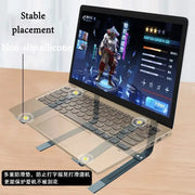 Supporto per laptop per scrivania Riser per computer in metallo Supporto stabile e pesante Ascensore per laptop ergonomico per computer portatile da 12-17,3 pollici HASHTAG