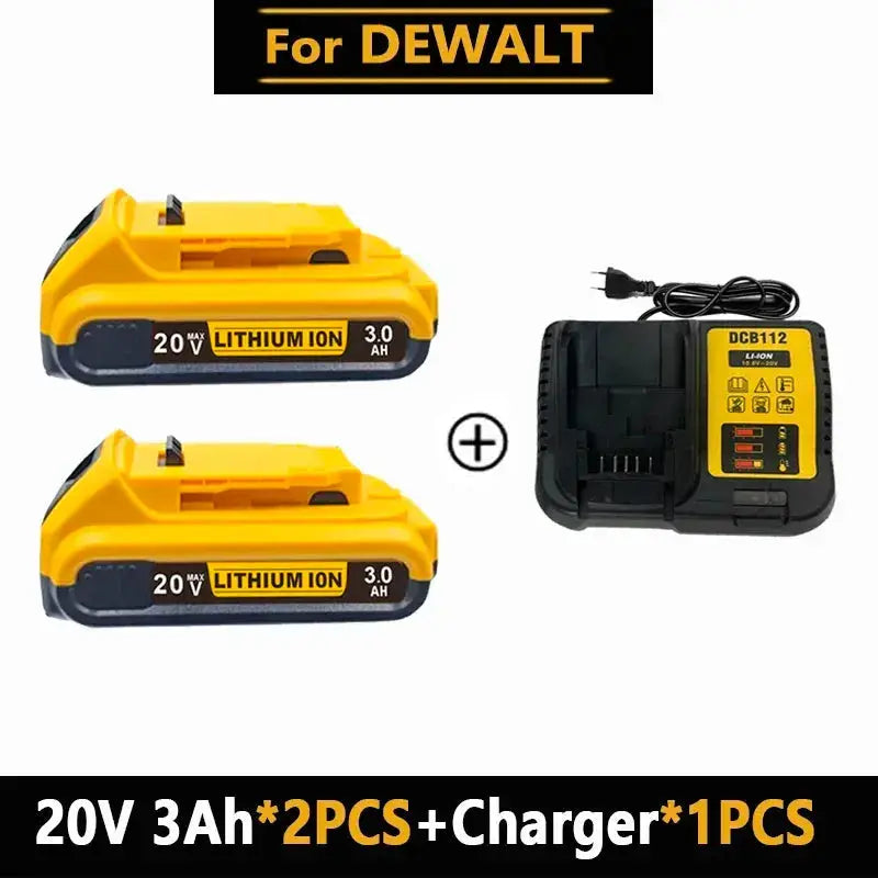 Batteria DEWALT 20v/60V DCB606 DCB609 DCB182 DCB205 DCB206 DCB209 utensile elettrico batteria 18V batteria 6AH 9AH. My Hashtag Shop