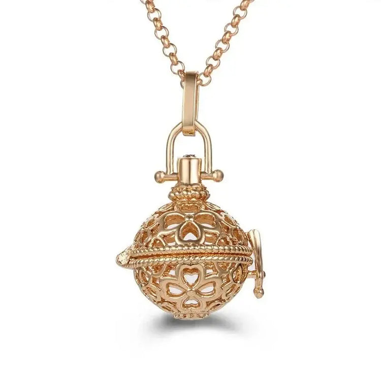 Chime Music Angel Ball Caller Locket Necklace Vintage Pregnancy Necklace. - HASHTAG