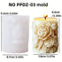 Silicone Mold Flower Lavender Gypsum Cylindrical Candle Making Liebe - Making Life Easier