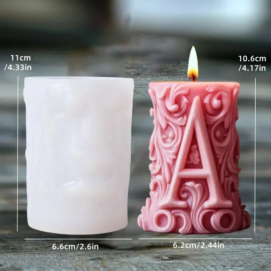 Silicone Mold Flower Lavender Gypsum Cylindrical Candle Making Liebe - Making Life Easier