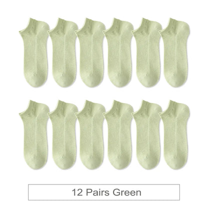 Woman Cotton Socks Short Thin Mesh Breathable Liebe - Making Life Easier