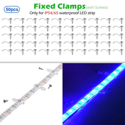 Connettore per luci a nastro RGB a 4 pin per IP20 IP65 5050 3528 Connettori per strisce luminose a filo da 10 mm Morsetto di fissaggio Collegamento rapido