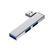 Hub USB, hub USB in alluminio a 3 porte con porta USB 2.0 e porta USB 3.0, splitter USB, prolunga USB per laptop, PC, unità flash, HDD HASHTAG