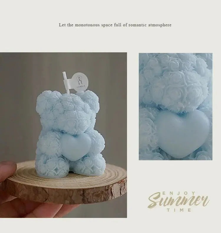 Bear Candle Romantic Cute Soy Wax Aromatherapy Small Scented Liebe - Making Life Easier