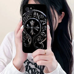 Custodia per telefono classica di lusso C-ChromeS H-Heart Custodia per telefono per Iphone 17 Air 16 15 14 13 12 11 Pro Max 16 15 14 Plus Custodia morbida in TPU HASHTAG