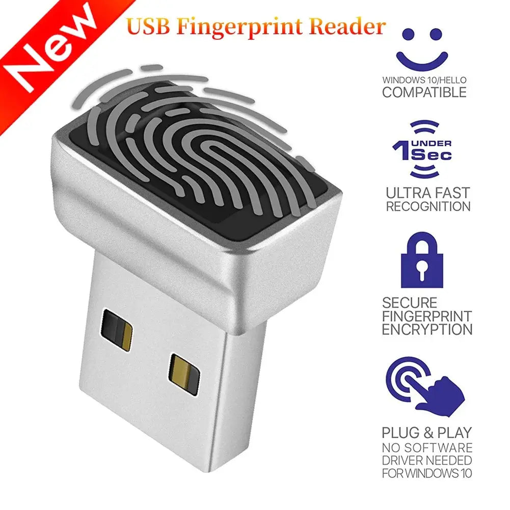 Modulo lettore di impronte digitali USB per Windows 7 8 10 11 ciao, lucchetto Scanner biometrico per laptop modulo di sblocco impronte digitali per PC - My Hashtag Shop