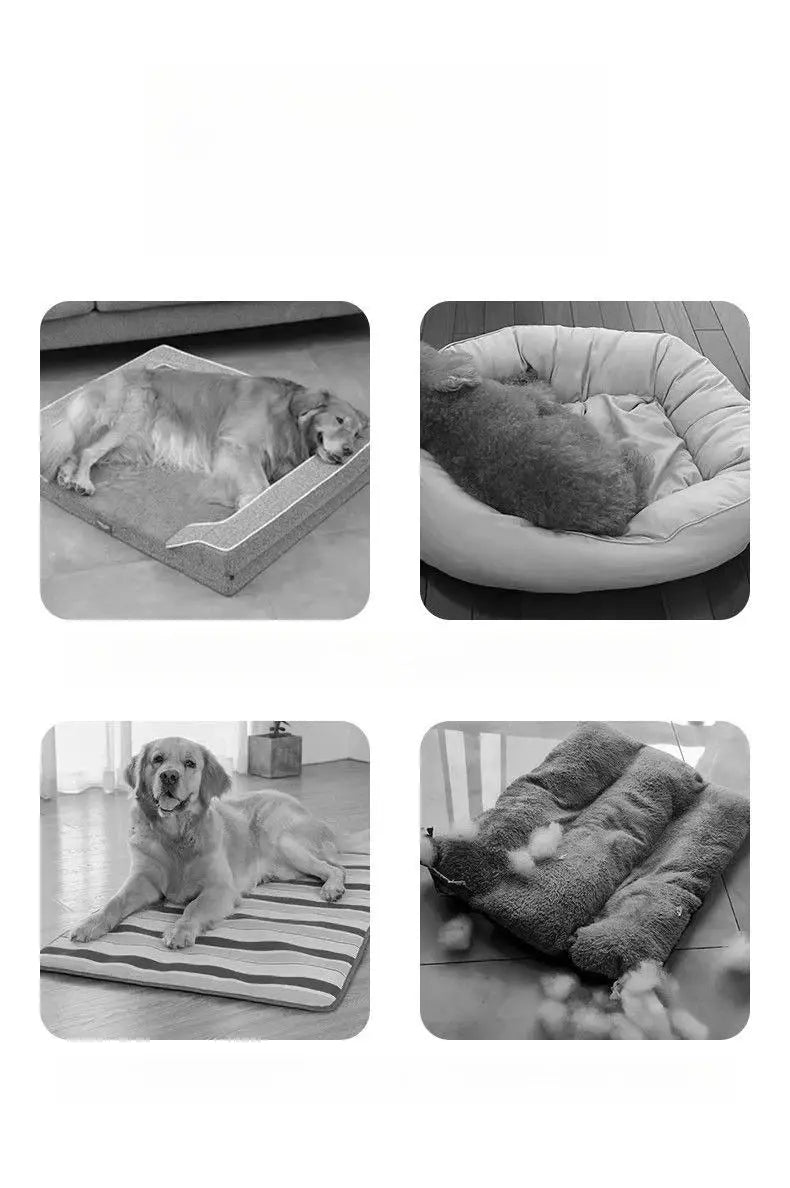 Divano letto per cani di peluche di grandi dimensioni, tappetino per cani in poliestere super morbido addensato, per letto per cani di piccola, media e grande - My Hashtag Shop