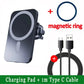 Caricatore wireless per auto magnetico da 30 W per iPhone 15 14 13 12 Pro Max Mini Macsafe Supporto per telefono per auto Supporto per supporto Stazione di ricarica rapida - My Hashtag Shop