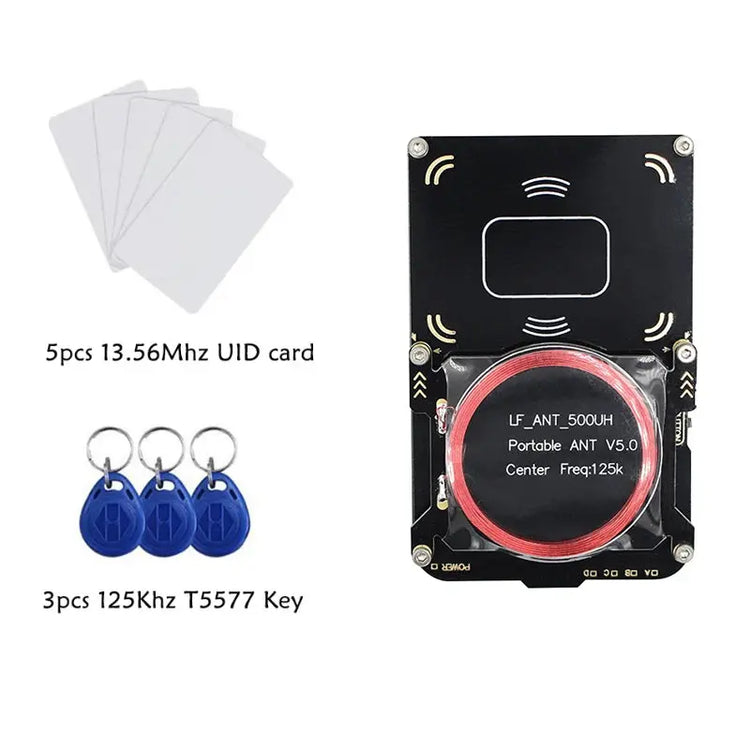 Proxmark3 5.0 Kit NFC Smart Chip Card Crack Copier 13.56Mhz Duplicatore di chiavi 125Khz T5577 Token Clone Writer IC ID Badge Reader - My Hashtag Shop