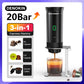 Macchina per caffè espresso portatile elettrica wireless per auto e casa Caffettiera da campeggio Caffettiera da viaggio in polvere con capsule 3 in 1