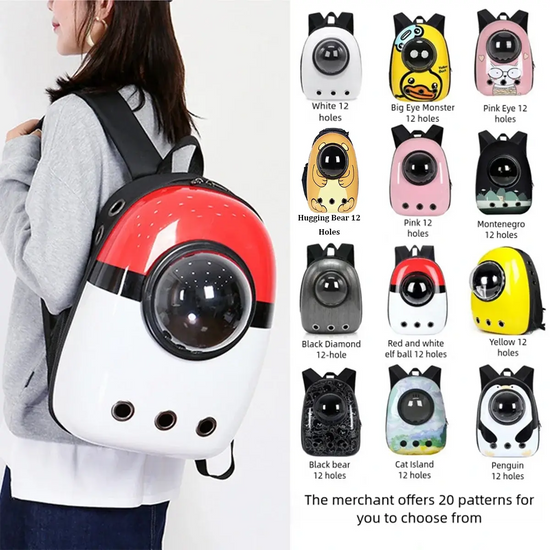 Borsa per il trasporto di animali domestici zaino per animali domestici borsa per gatti di grande capacità borsa in uscita, zaino per animali domestici portatile zaino per animali domestici traspirante - My Hashtag Shop