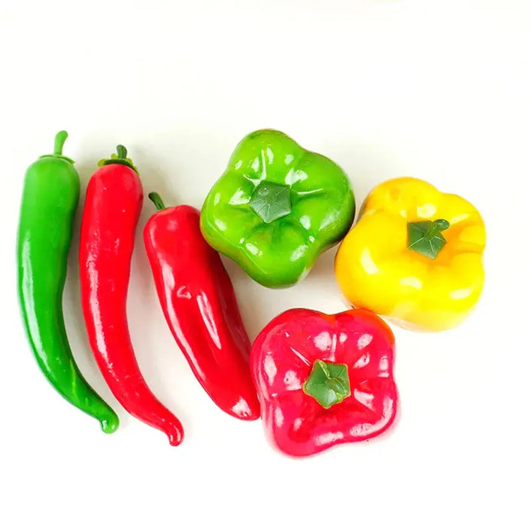 Artificial PE Pepper green simulated vegetables fruit model party. Liebe - Making Life Easier