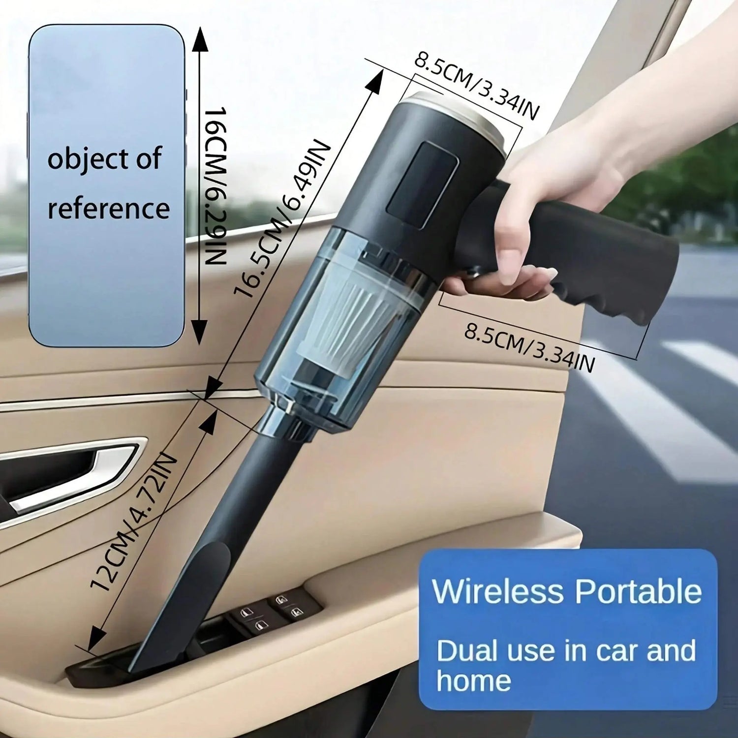 Aspirapolvere combinato 3 in 1 con aspirazione e soffiaggio integrati, ricarica USB, aspirapolvere per piccole auto - My Hashtag Shop
