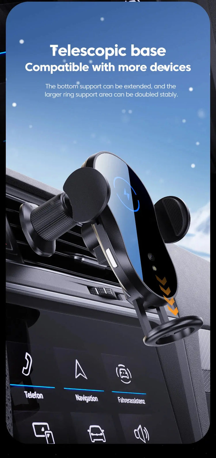 Supporto per telefono con presa d&