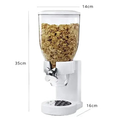 Food Storage Jar Simple Kitchen Items Coarse Cereal Nut Cereal Jar Double Bucket Breakfast Dispenser Oatmeal Storage Containers HASHTAG