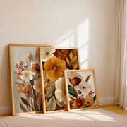 Set di arte da parete con fiori autunnali senza cornice Fiori autunnali Scarica digitale Piante bohémien Decorazione rustica per la casa stampabile unisex HASHTAG