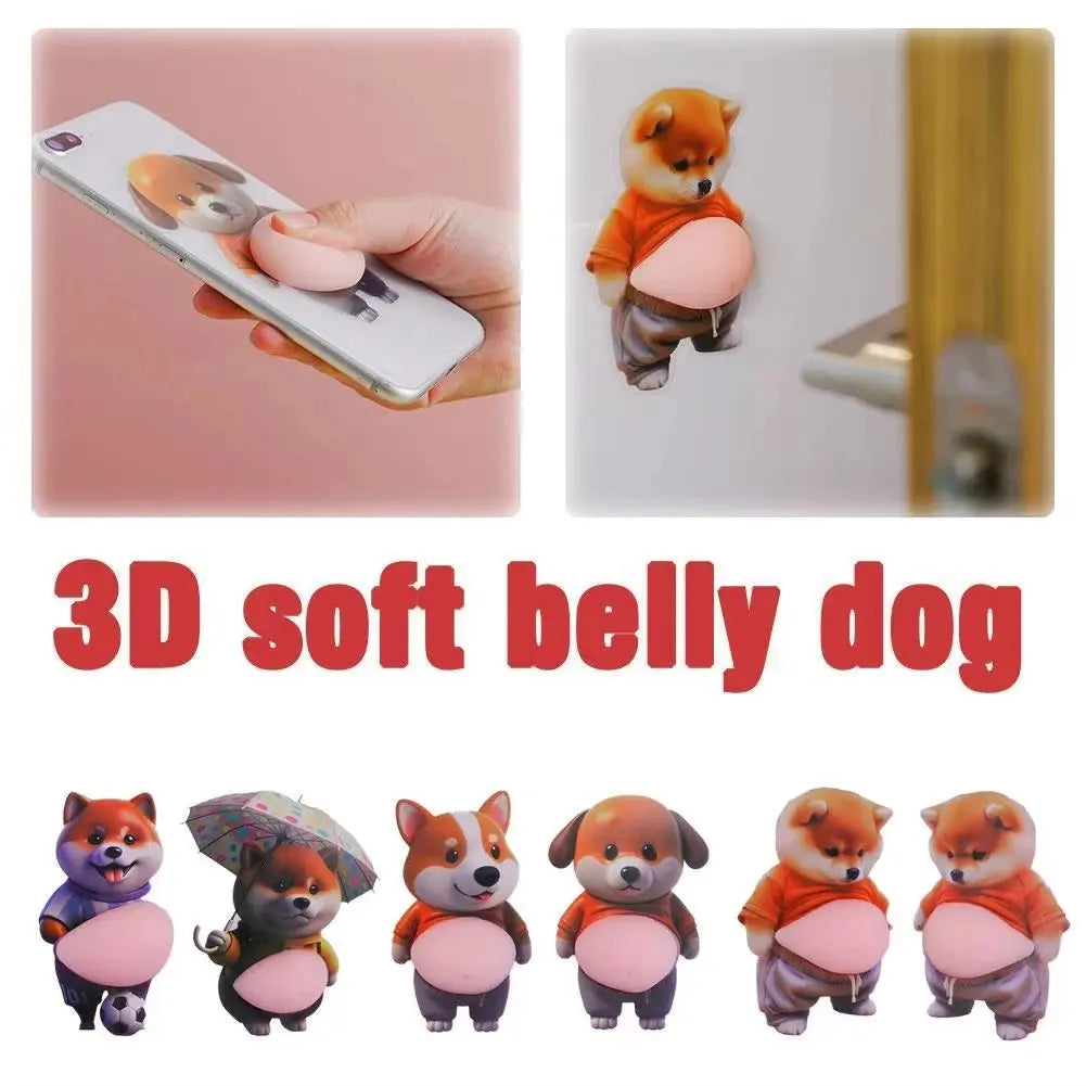 Pancia di Cane Adesivo Carino Paffuto Shiba Inu Cucciolo - My Hashtag Shop