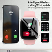 Smart Watch con display HD da 1,68 pollici: chiamate/quadranti wireless, notifiche di allarme/messaggio, tracciamento fitness, controllo della musica. HASHTAG