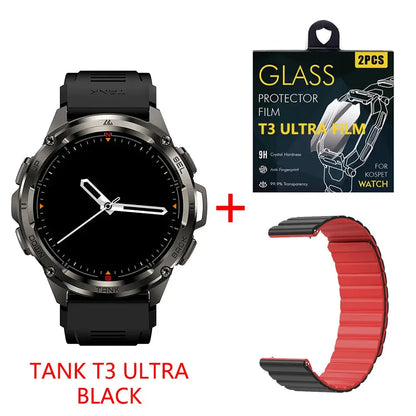 KOSPET TANK T3 Ultra GPS Smart Watch per uomo Smartwatch donna 470mAh batteria digitale Fitness AMOLED AOD orologi Bluetooth