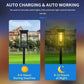 Luci solari a LED impermeabili per vialetto da giardino - Illuminazione automatica del percorso Illuminazione paesaggistica esterna Accensione/spegnimento automatico al tramonto