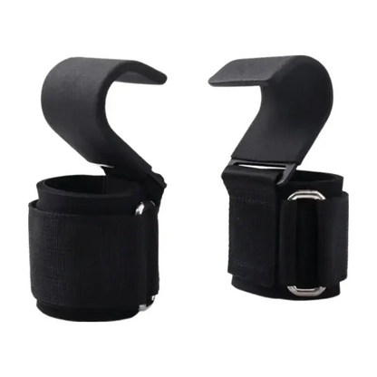 2 pezzi antiscivolo gancio per sollevamento pesi coppia di cinghie sollevamento pesi stacco mento pull up e esercizio fitness gancio allenamento - My Hashtag Shop