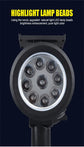 Luci solari paesaggistiche Faretto da parete interrato regolabile a 9 LED Illuminazione esterna impermeabile IP65 per percorso da giardino 1-4 pezzi