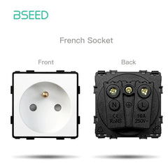 BSEED Wifi Smart termostati caldaia elettrica riscaldamento a pavimento dell'acqua Controller centrale interruttore presa pannello in vetro parte accessorio fai da te HASHTAG