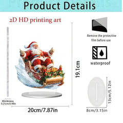 Christmas gifts Series Home Desktop Decoration 2D Acrylic Craft Ornament HASHTAG