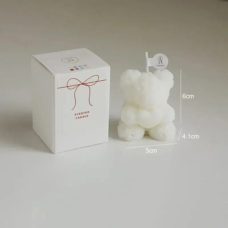 Bear Candle Romantic Cute Soy Wax Aromatherapy Small Scented Liebe - Making Life Easier