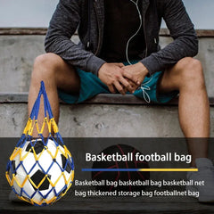 Sports ball holder Youth Football Autotrainer Football Net Bag Sports Equipment Mesh Bag for Carrying Basketball, Volleyball, Football HASHTAG