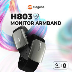 Magene Fascia da braccio per frequenza cardiaca Monitor Dual Mode Bluetooth ANT H803 Sensore Braccio Cinturino da polso Fitness Tracker cardiaco Esercizio sanitario HASHTAG