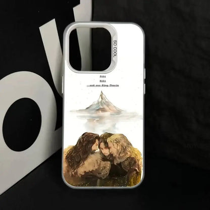 La custodia per telefono H-Hobbit Cool per IPhone 16 15 14 13 12 11 Pro Max Plus Cover posteriore antiurto color argento - My Hashtag Shop